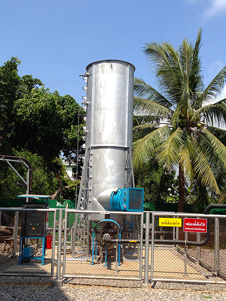 enclosed biogas flare
